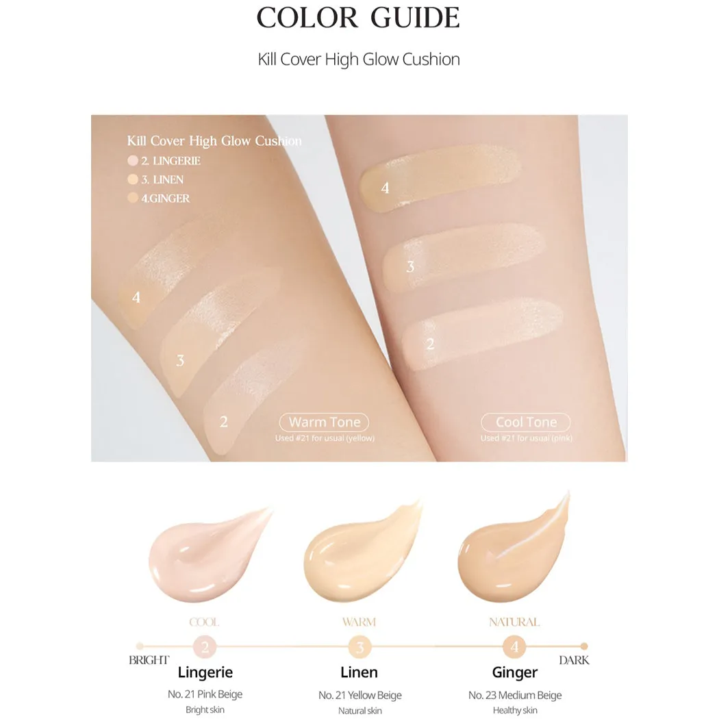 Clio Kill Cover High-Glow Cushion SPF50  Pa    