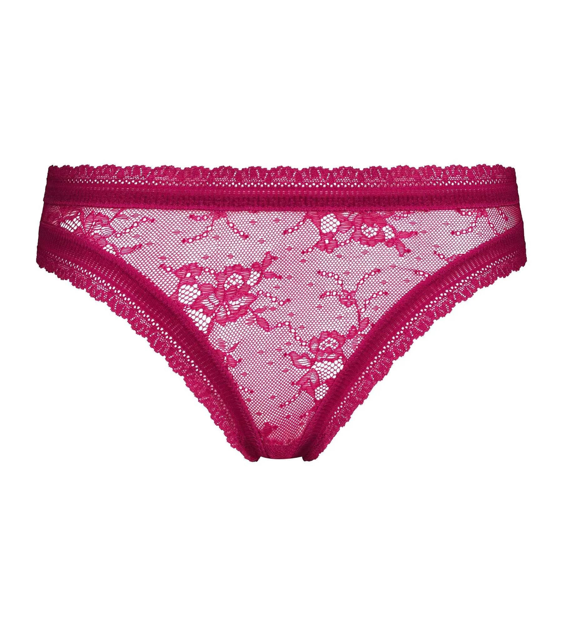Culotte femme en dentelle florale Fuchsia Dim Romance