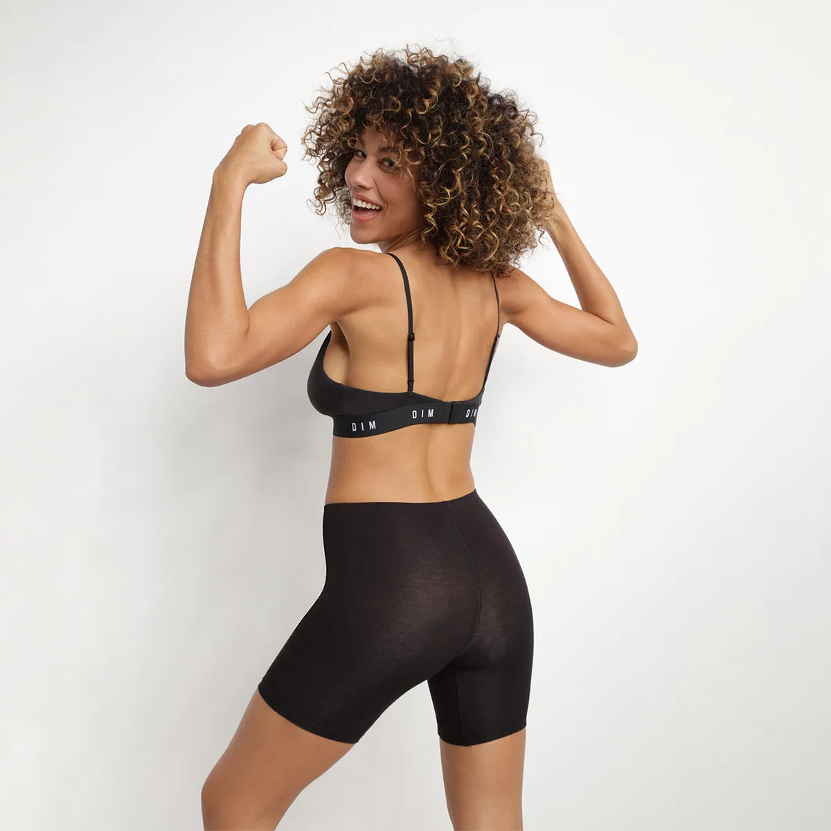Cycliste pour femme en matière seconde peau Noir Dim Relax & Go