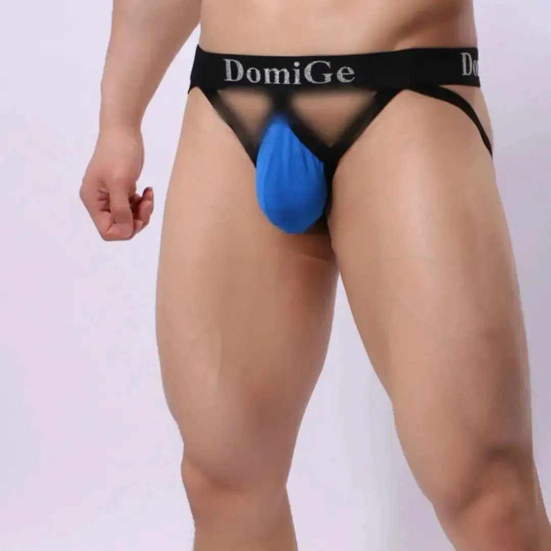 DomiGe Men's Jock Strap 3D Shield W-Shape Male Underwear