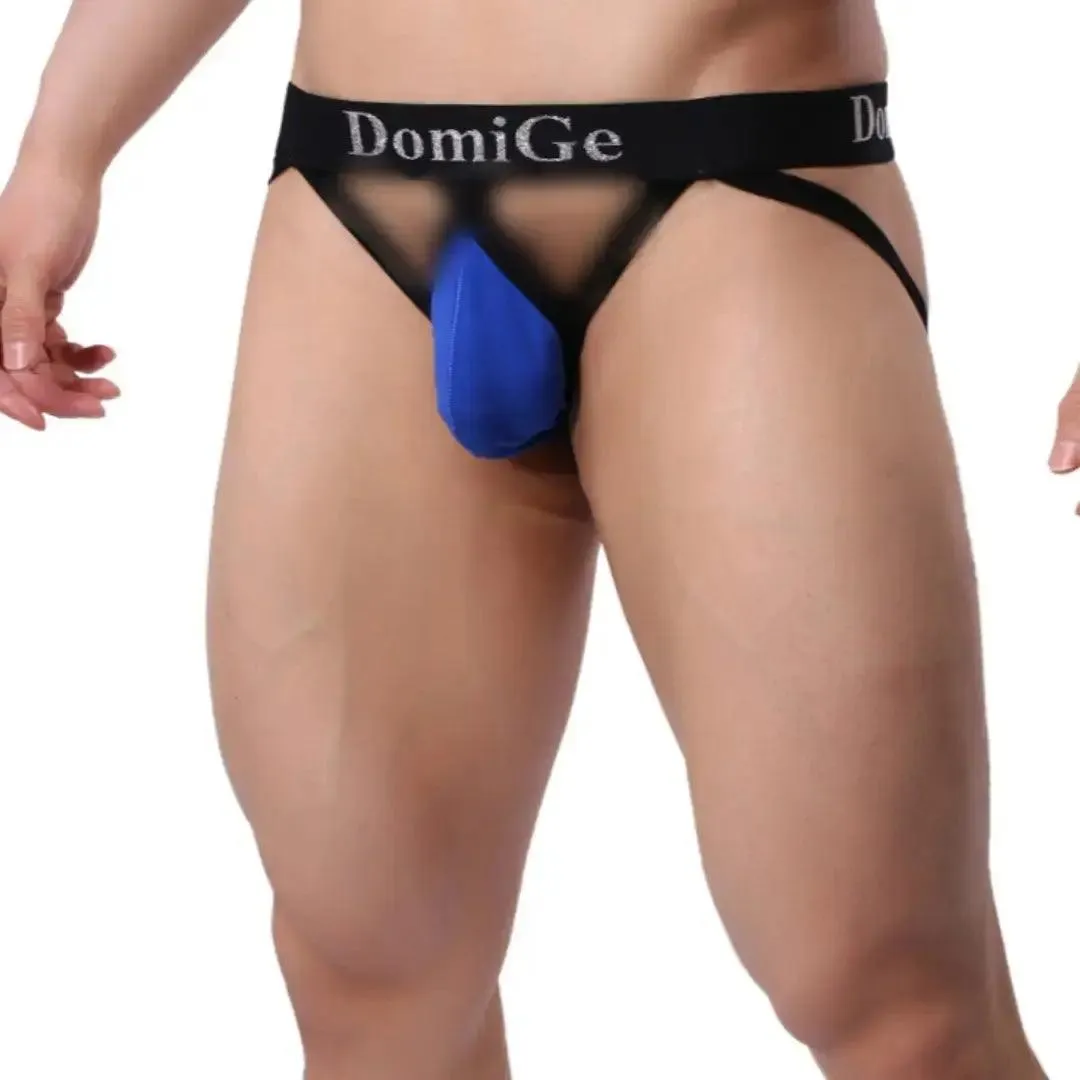 DomiGe Men's Jock Strap 3D Shield W-Shape Male Underwear