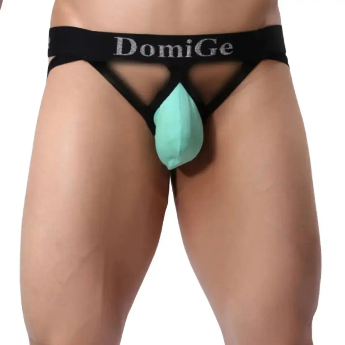 DomiGe Men's Jock Strap 3D Shield W-Shape Male Underwear