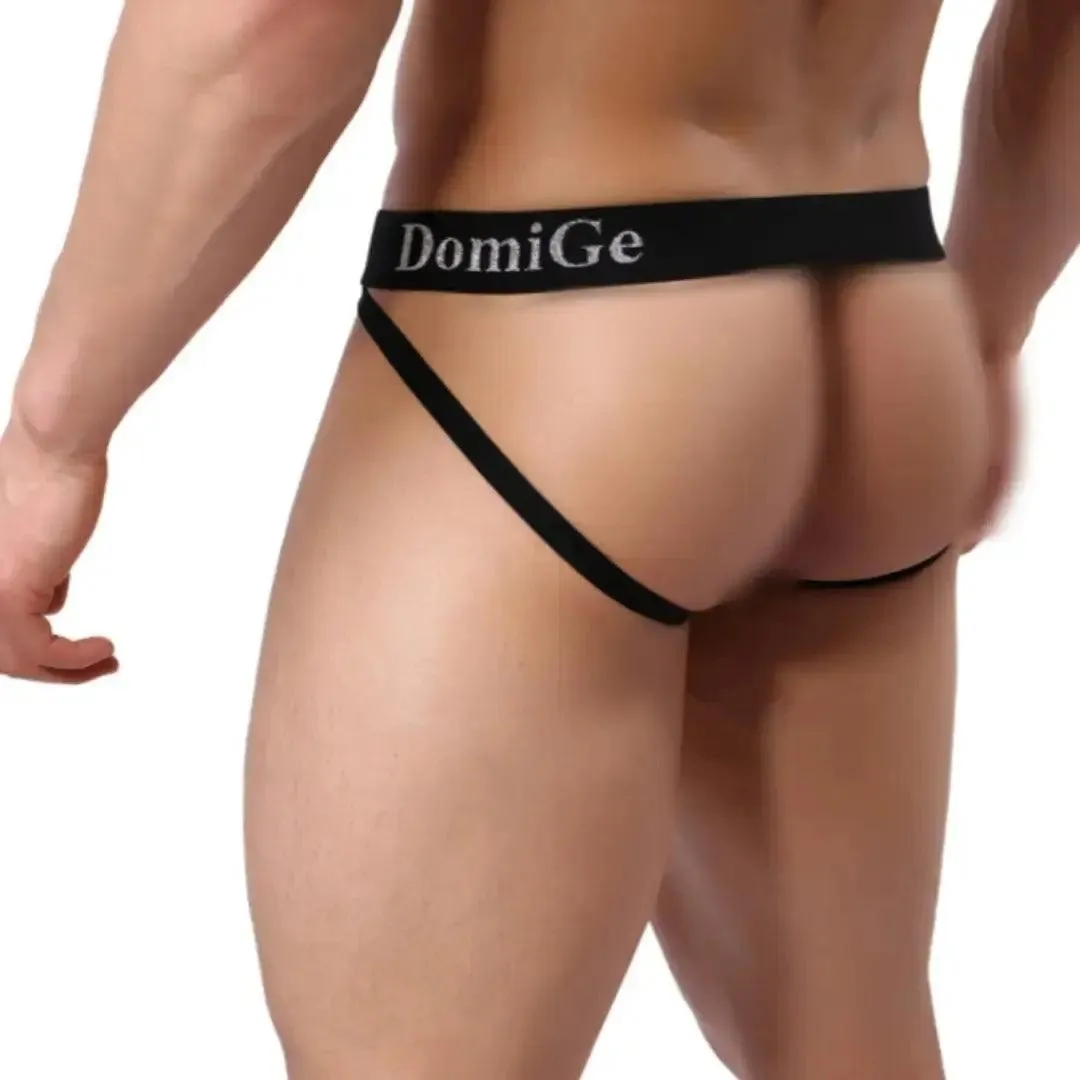 DomiGe Men's Jock Strap 3D Shield W-Shape Male Underwear