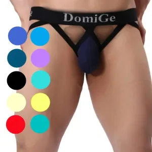 DomiGe Men's Jock Strap 3D Shield W-Shape Male Underwear