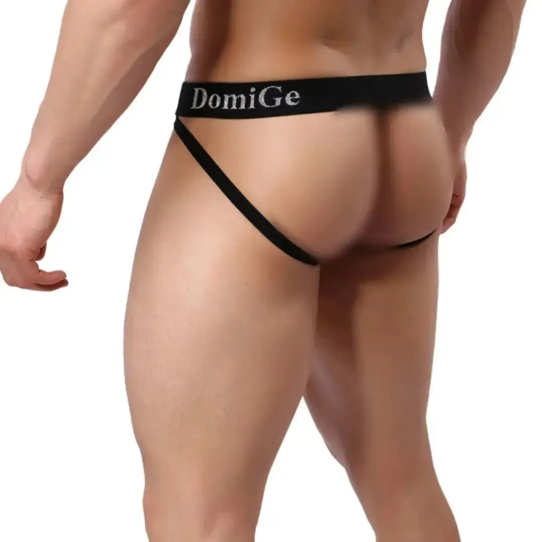DomiGe Men's Jock Strap 3D Shield W-Shape Male Underwear