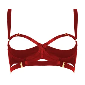Gia Shelf Bra Burnt Red