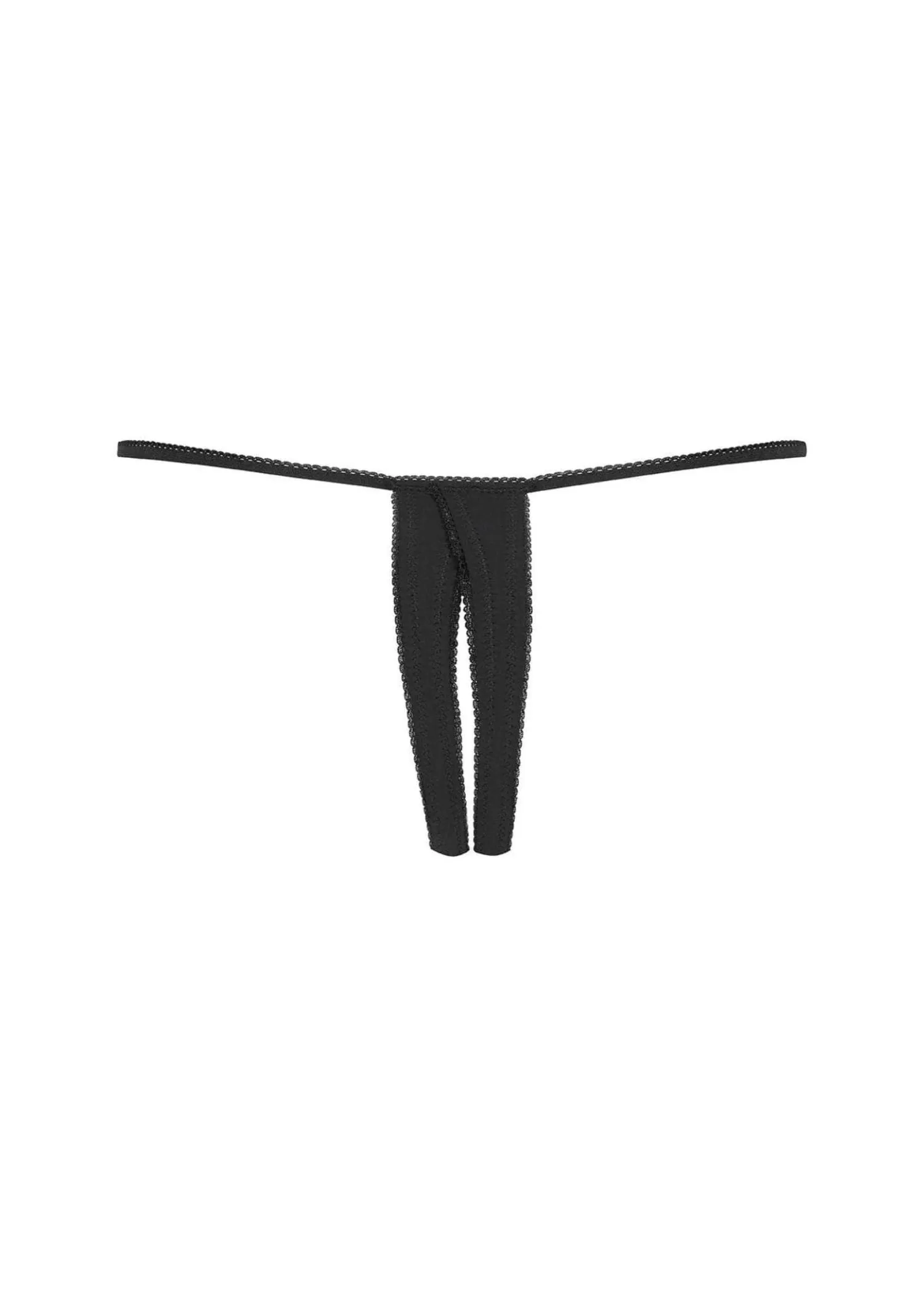 Le Petit Secret Openable Thong (Black)