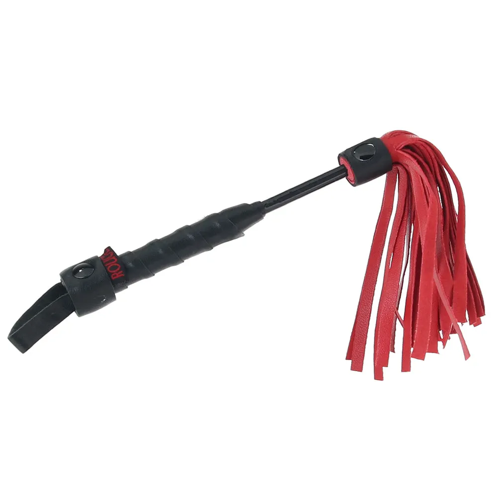 Leather Mini Flogger in Red