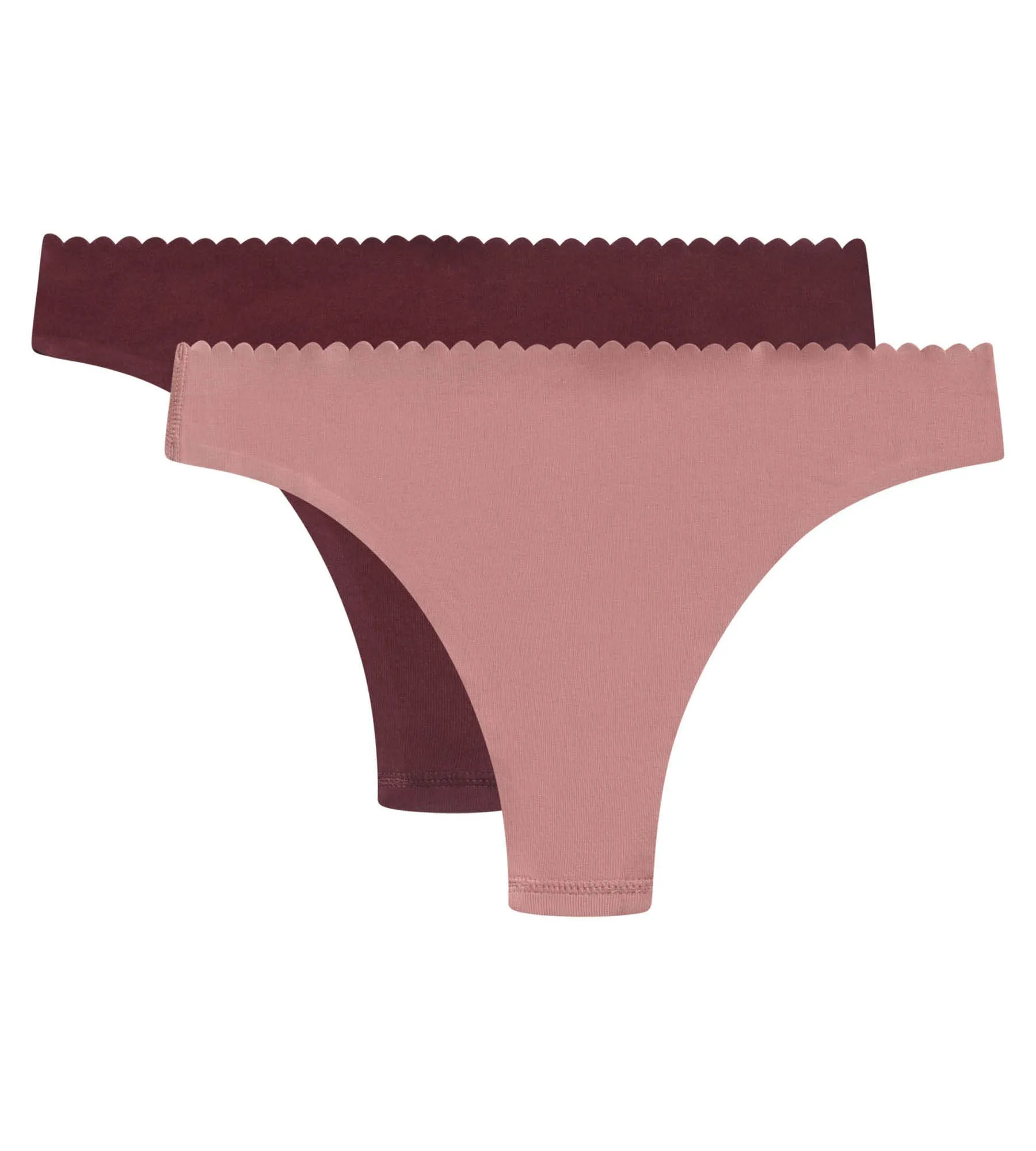 Lot de 2 tangas femme Rose et Rubis Body Touch Easy