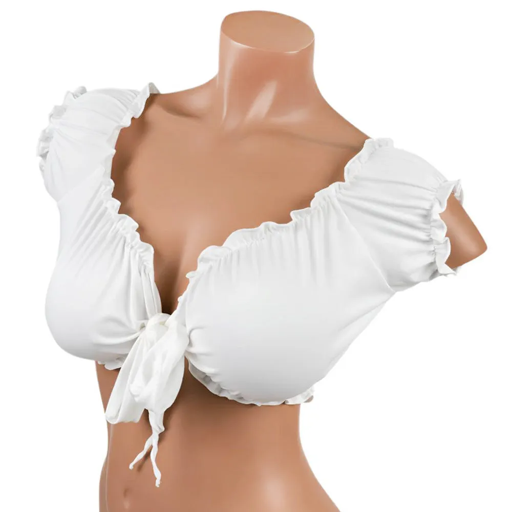 Lovely Lies Ruffled Tie-Up Top