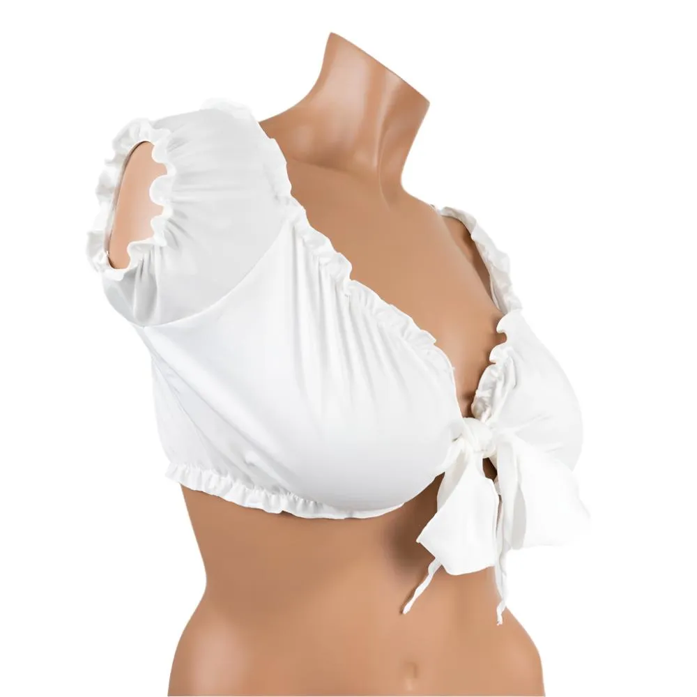 Lovely Lies Ruffled Tie-Up Top