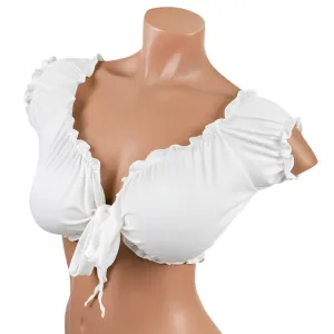 Lovely Lies Ruffled Tie-Up Top