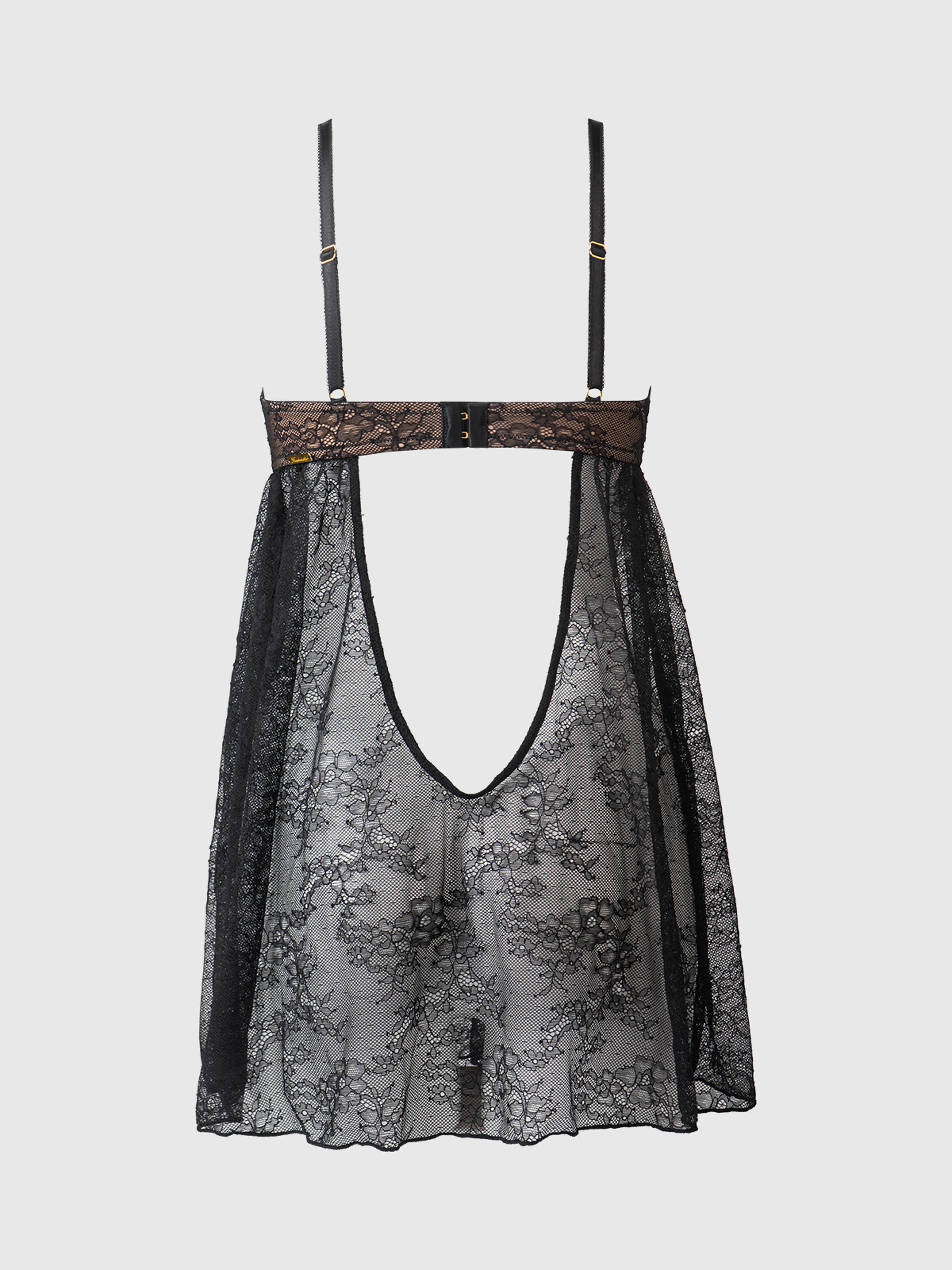Luella Lace & Satin Cup Babydoll