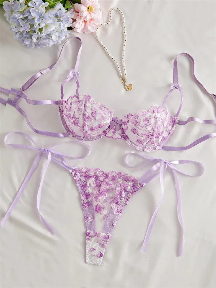 #PB Purple Lingerie Set
