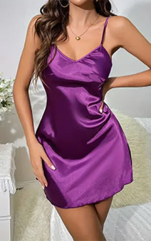 Regal Radiance Satin Nightie