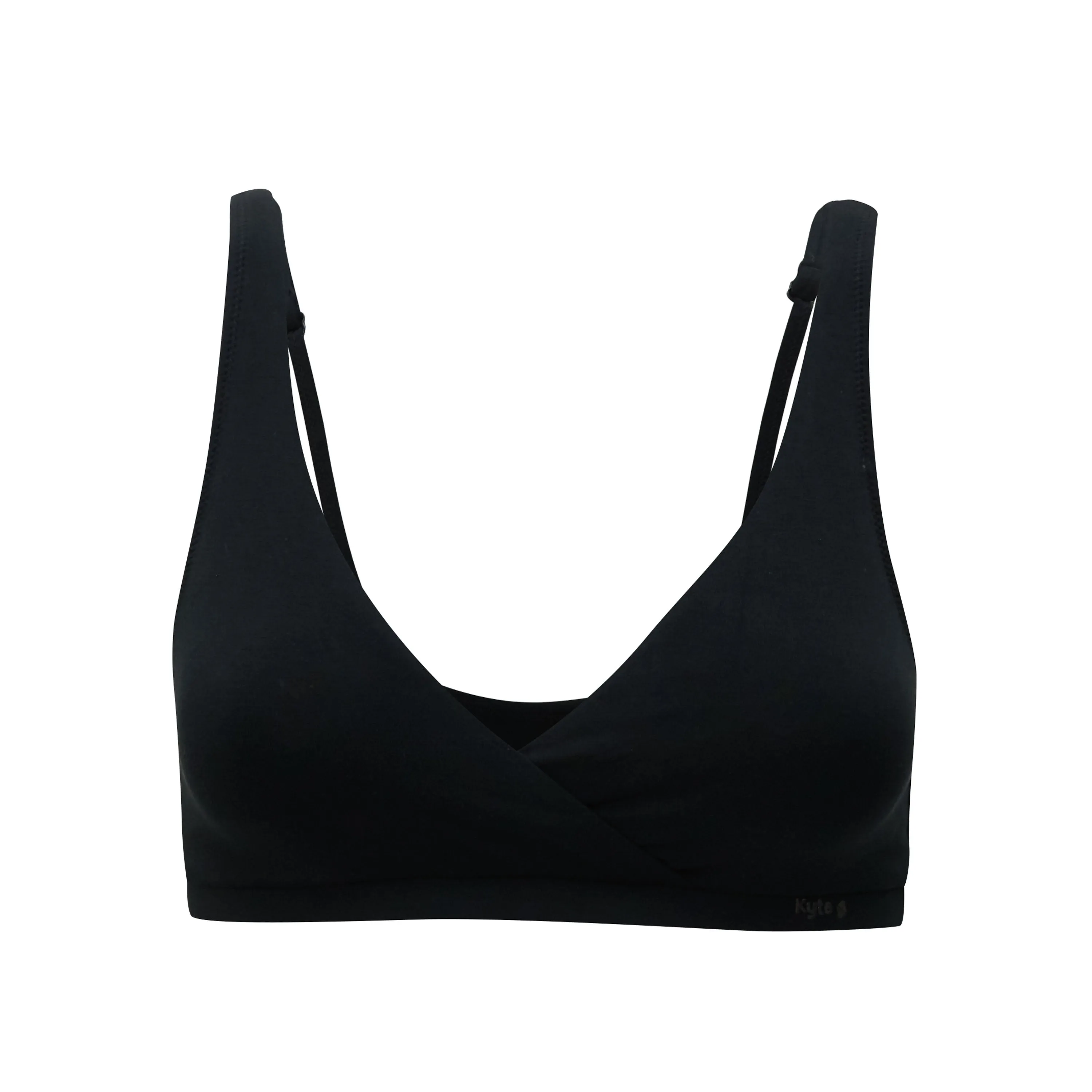 Women's Cross Front Bralette in Midnight